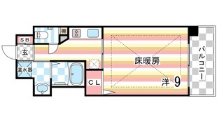 ベルフェリーク新神戸の物件間取画像